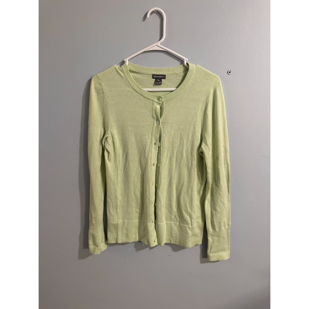 Eddie Bauer Light Green Sweater Cover Up Womens Size xs